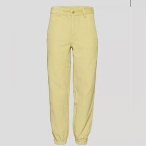 Aritzia TNA Chateau Corduroy Jogger - Yellow, Size 6